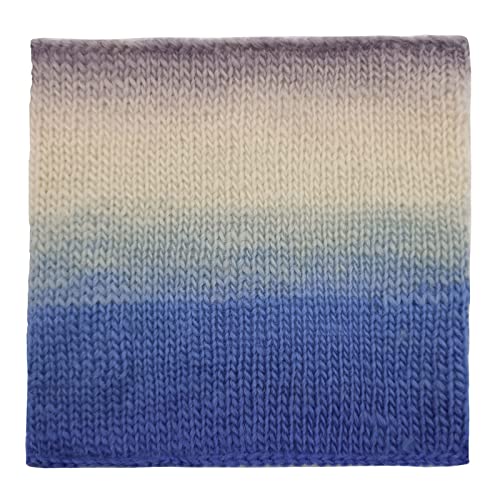 Image of NICEEC 2 Skeins Rainbow Soft Yarn 100% Wool Gradient Multi Color Yarn for Crocheting Knit Total Length 180mx2(196ydsx2,50gx2)-26#