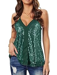 D# Army Green Sequin Racerback