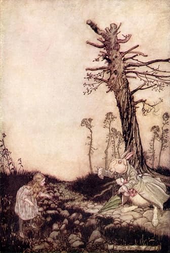 Cuadro en lienzo Alice de Arthur Rackham lámina decorativa de 60x90cm 1