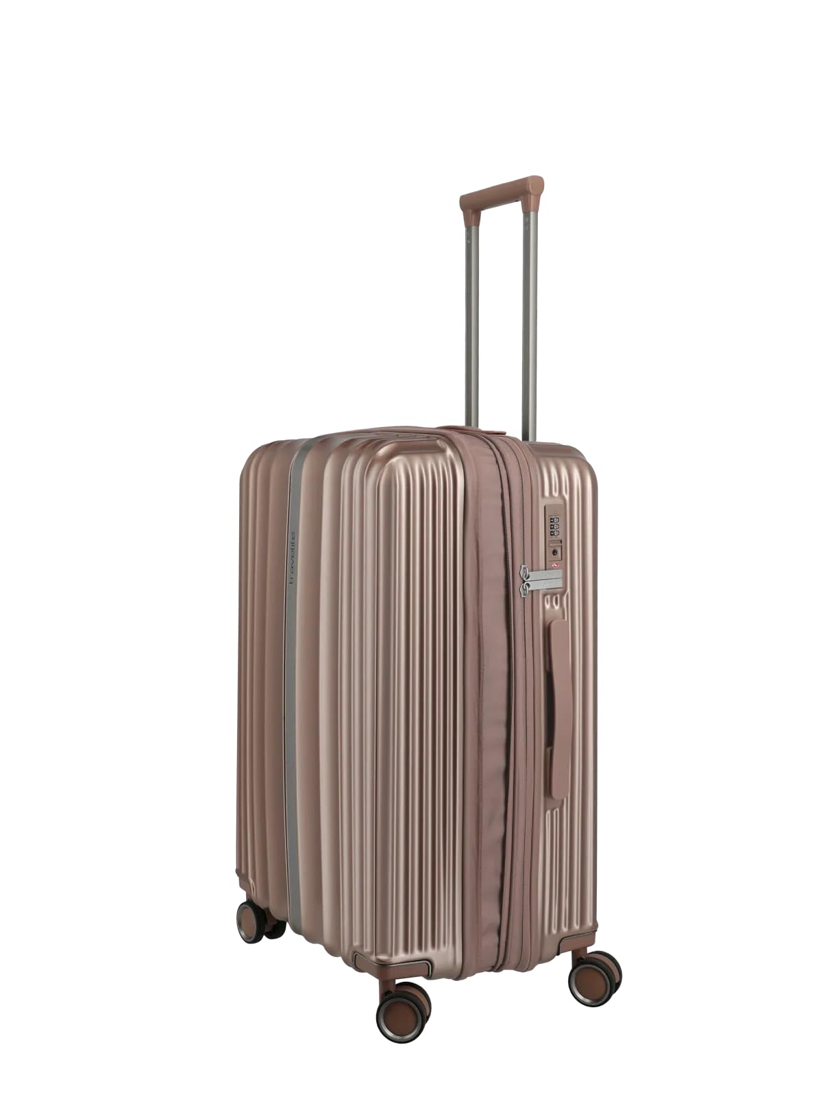 Travelite Maleta Paros 3 rígidos Maleta de Viaje S M L Cerradura TSA Pliegue silencioso Doble Ruedas – Equipaje de Mano y Maleta de Viaje para Vacaciones