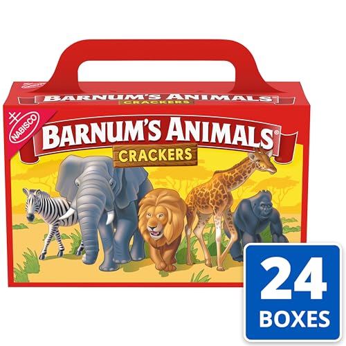 BARNUM'S Original Animal Crackers, Bulk Kids Snacks, 24 - 2.13 oz Boxes