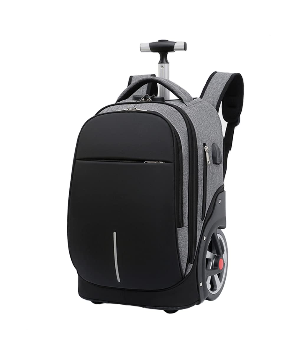 Zaino Trolley 19 Pollici Porta PC Portatili Antifurto Caricatore USB Viaggio Ufficio Scuola