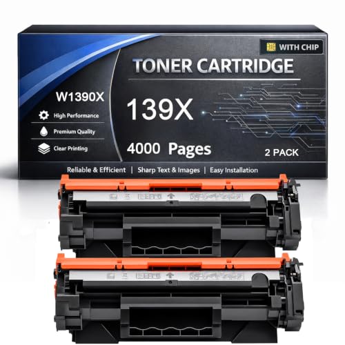 Toner 139X W1390X noir haute capacité compatible pour imprimante LaserJet Pro 3102fdn