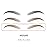 Bliss and Beyond USA, 2 sheets eyebrow tattoo waterproof sticker, Long Lasting, Natural Looking Fake Eyebrow for Alopecia, Chemo, Cancer. Same Size eyebrow tattoos (Dramatic Miami, Light Brown)