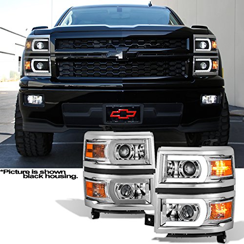 AKKON - For 2014-2015 Chevy Silverado 1500 Projector Headlig