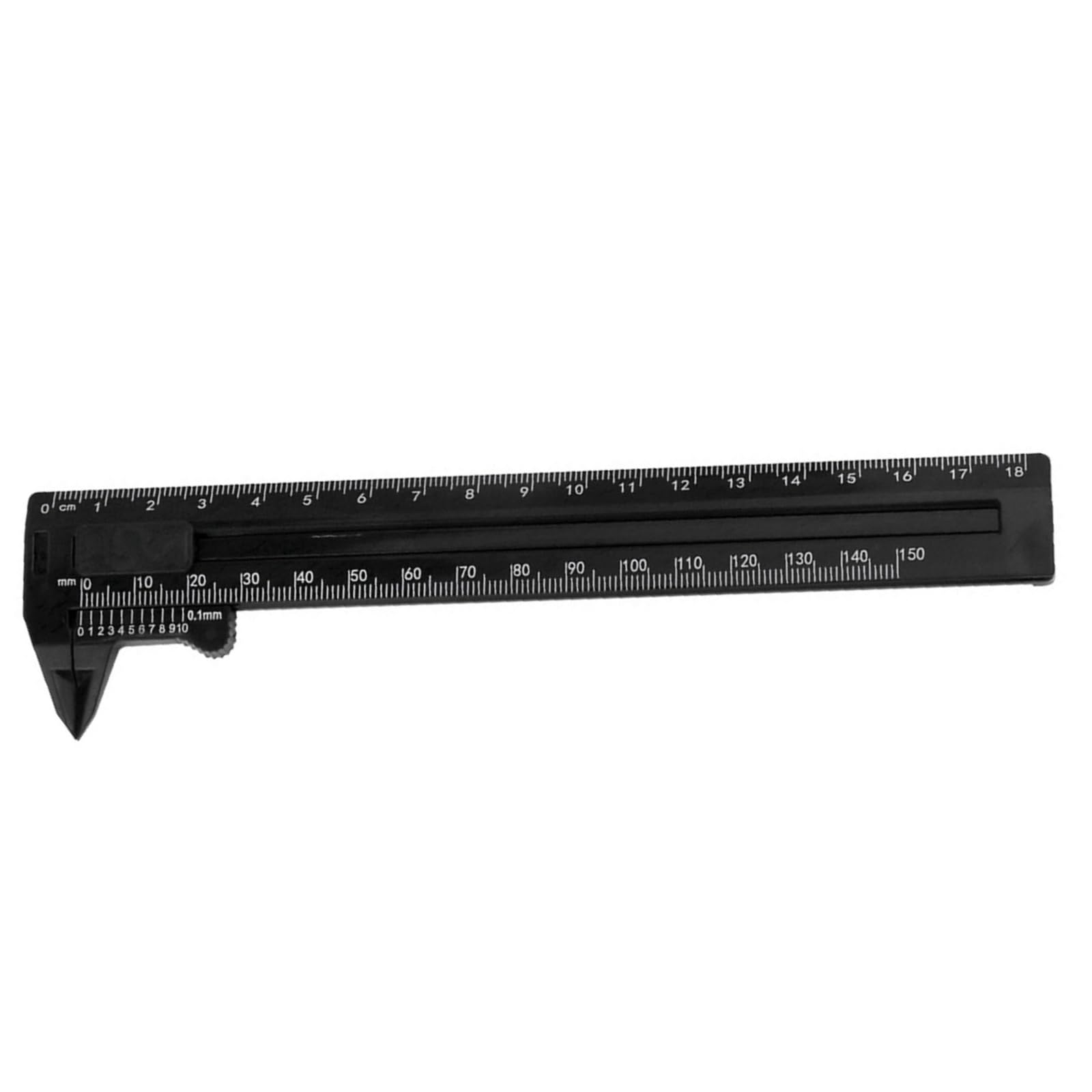 Tsophreniq Black Vernier Caliper For Jewelry Diameter Thickness Measurement 0-150Mm 0-180Mm Measuring Instrument Tool Micrometer Double Scale Caliper