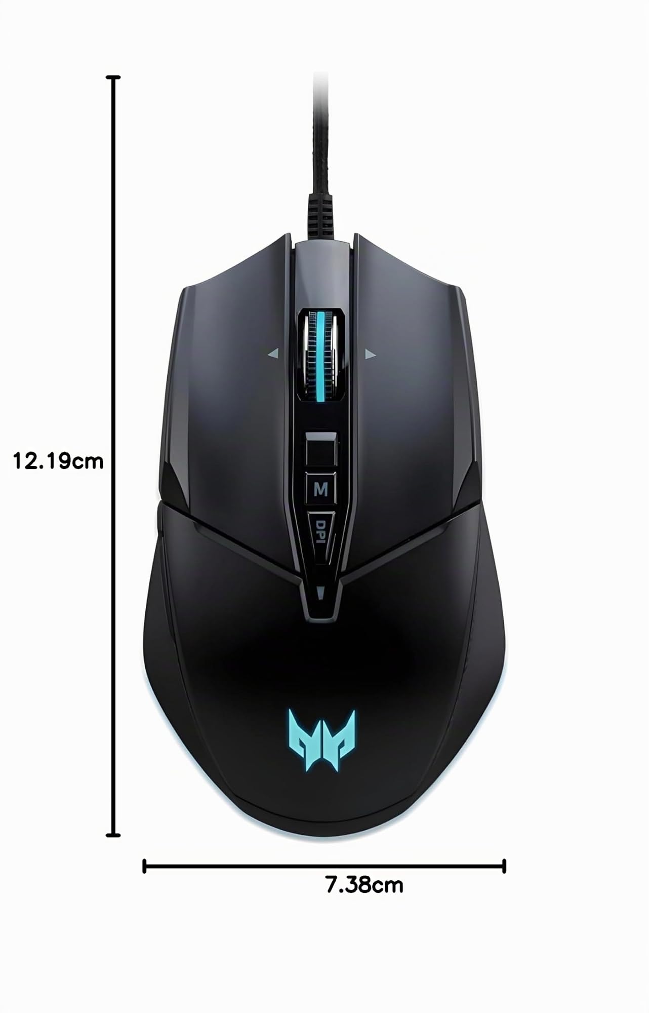 Acer Predator Cestus 335 Gaming Maus (19.000 DPI, 400 IPS Tracking, 10 programmierbare Tasten, 0,5 ms Reaktionszeit, RGB Beleuchtung)… – Ansicht 9