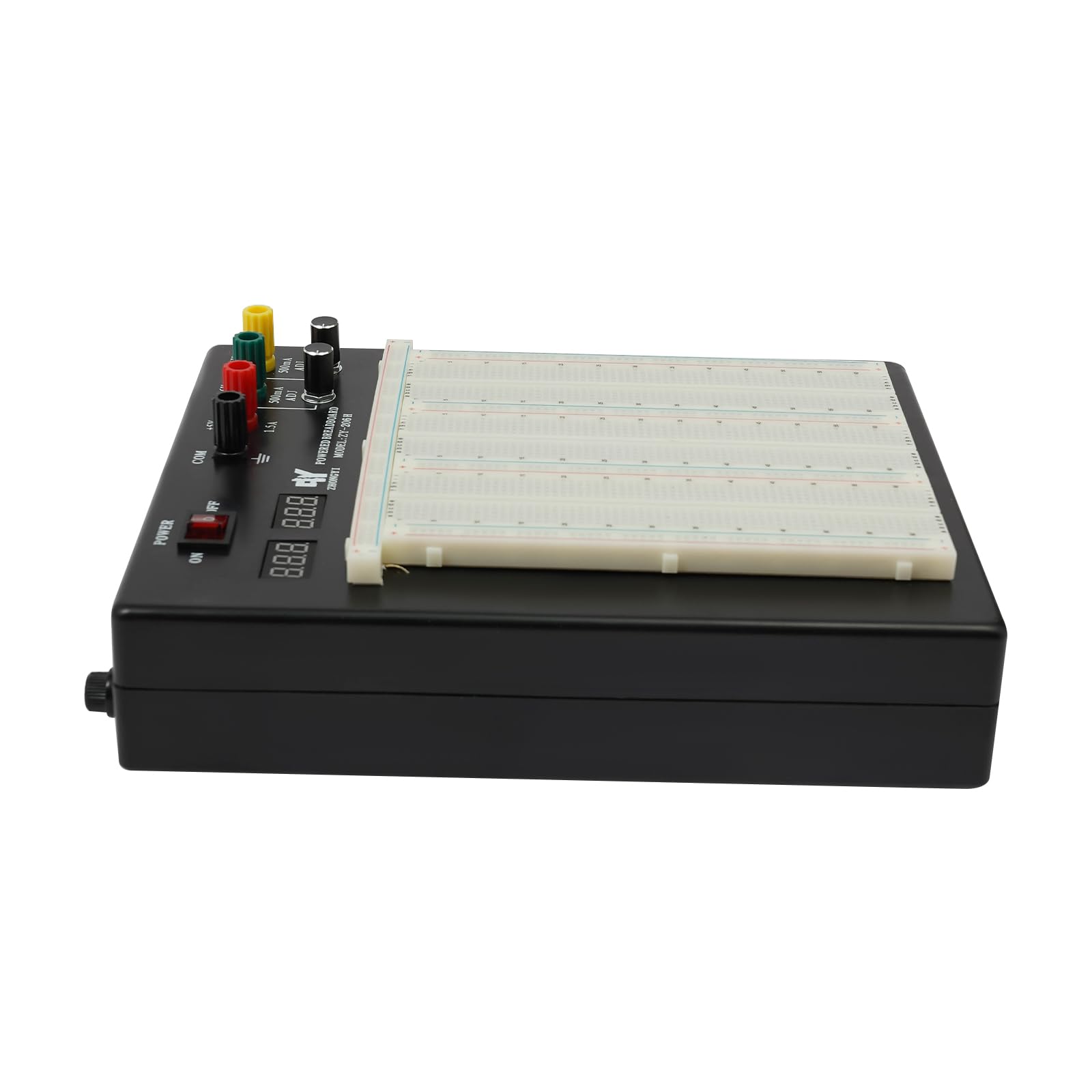 Produktbild von Lochrasterplatten Steckbrett, Breadboard-Stromversorgung, Labor-Stromversorgungsset, Lötfreies Elektronik-Projektset Einstellbare Spannung 0V-16V, 16V-0V