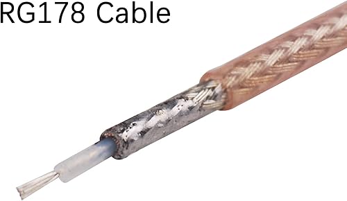 Miniatura 2 de Superbat Cable coaxial de baja pérdida de 6 pulgadas U.flIPEX Mini PCI a SMA hembra para enrutadores inalámbricos, mini tarjetas PCI, extensión de