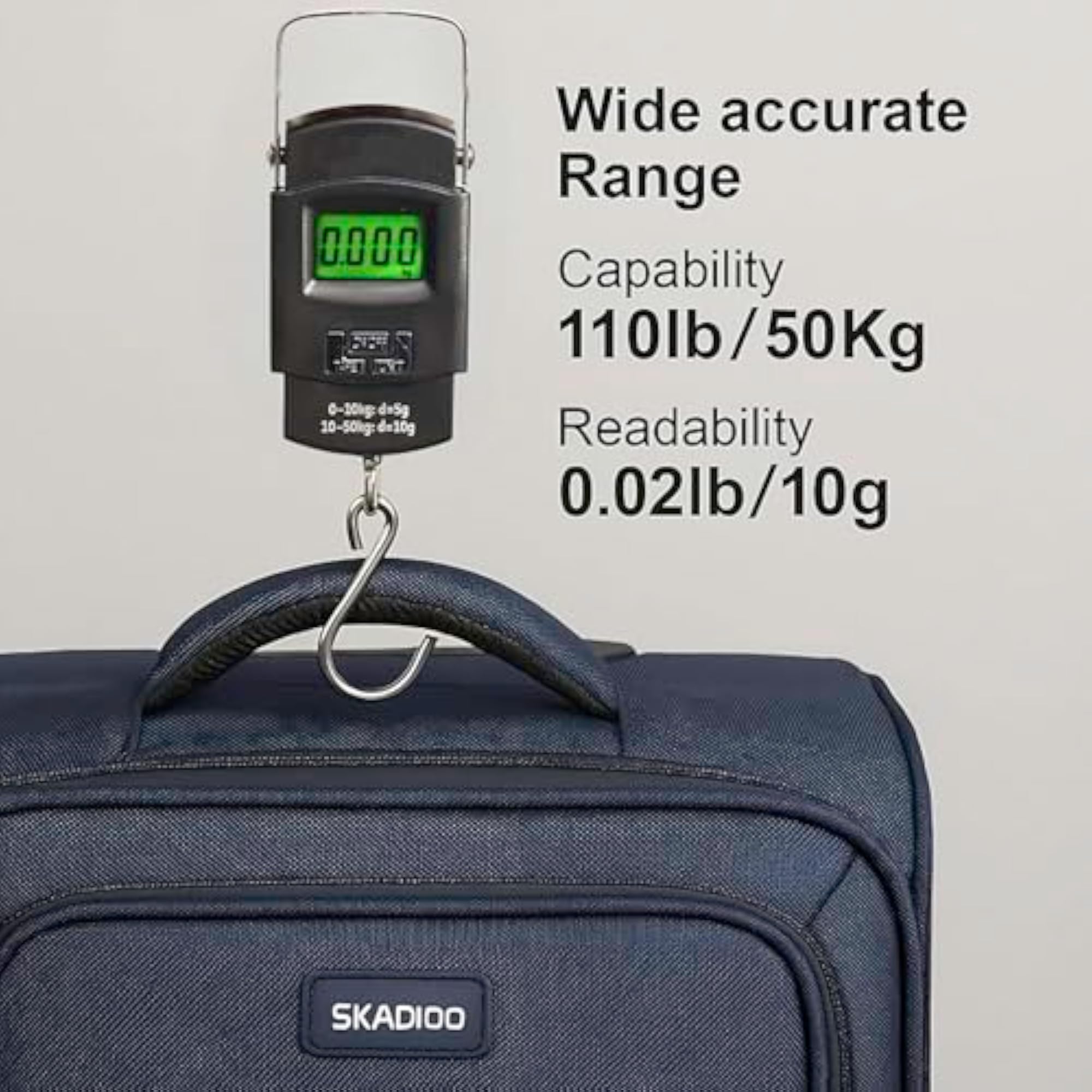 Compact Portable Digital Weight Machine 50Kg Hanging Scale