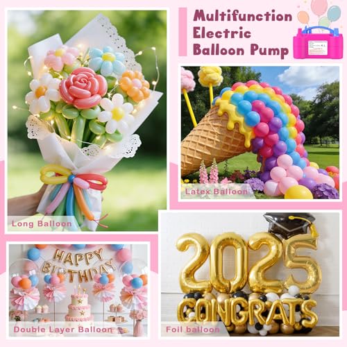 Image of chamvis Balloon Pump Electric, Balloon Air Pump Inflate Pump for Balloons: Blower Machine for Fast and Easy Filling Balloons