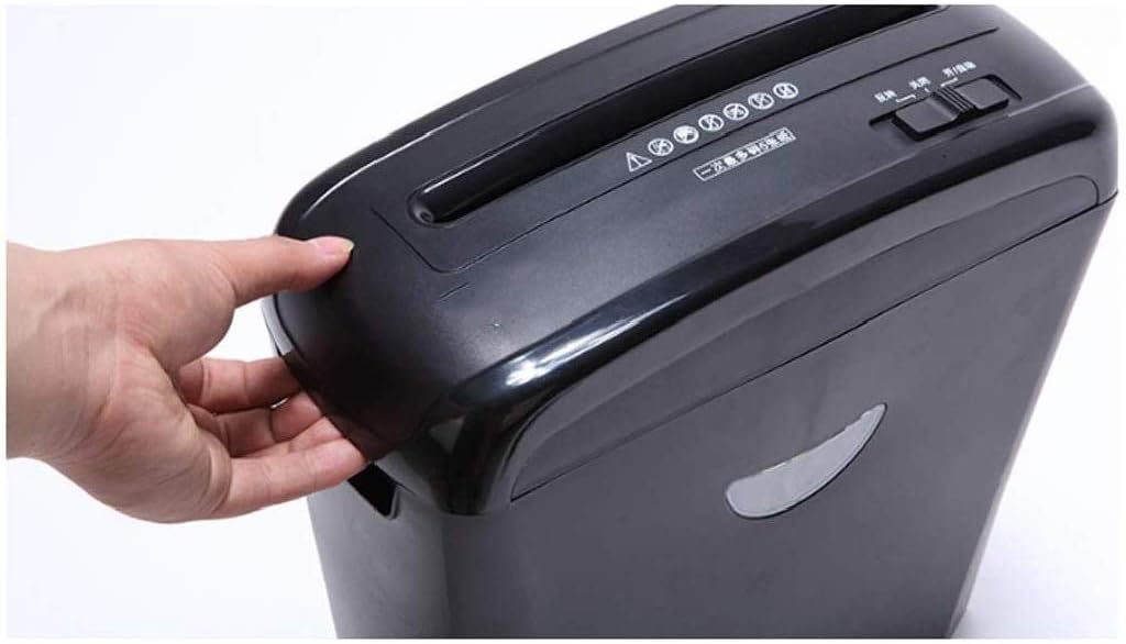 Mini Paper Shredder-Security 5-Sheet Micro-Cut Paper，CD and Credit Card， 5 Minutes Continuous Run Time Shredder