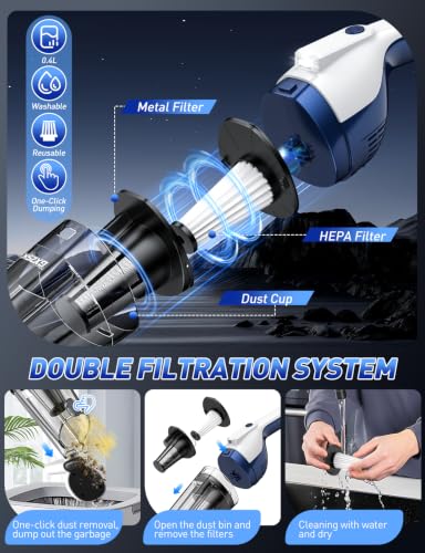 Image of Gxzsk Handheld Vacuum Cordless, Hand Held Vacuum, Car Vacuum Portable