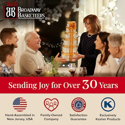 Broadway Basketeers Gourmet Valentines Snack Food Gift Baskfet for Women, Men, Families, Delivery for, Appreciation, Thank You, Birthday, Corporate gifts