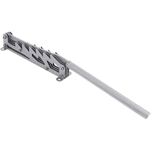 Wall Mounted Wood Splitter, High Carbon Steel Rust Manual Log Splitter, Firewood with Bolt Holes Replacement Handle Safety Circle for Campfire Camping Silver