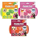 FunBites Set of 3 Food Cutters, Sandwich Cutters for Kids, Cuts Food into Bite-Size Shapes, Green Sq