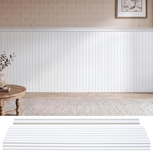 INMOZATA Wainscoting Panels Beadboard Board and Batten Wall Panel Kit