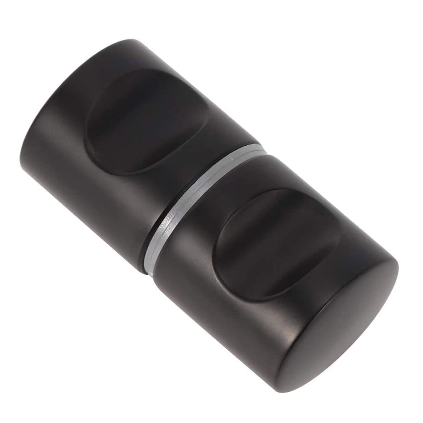 Poignées de porte coulissante en verre de douche inox à tirer ou pousser noir