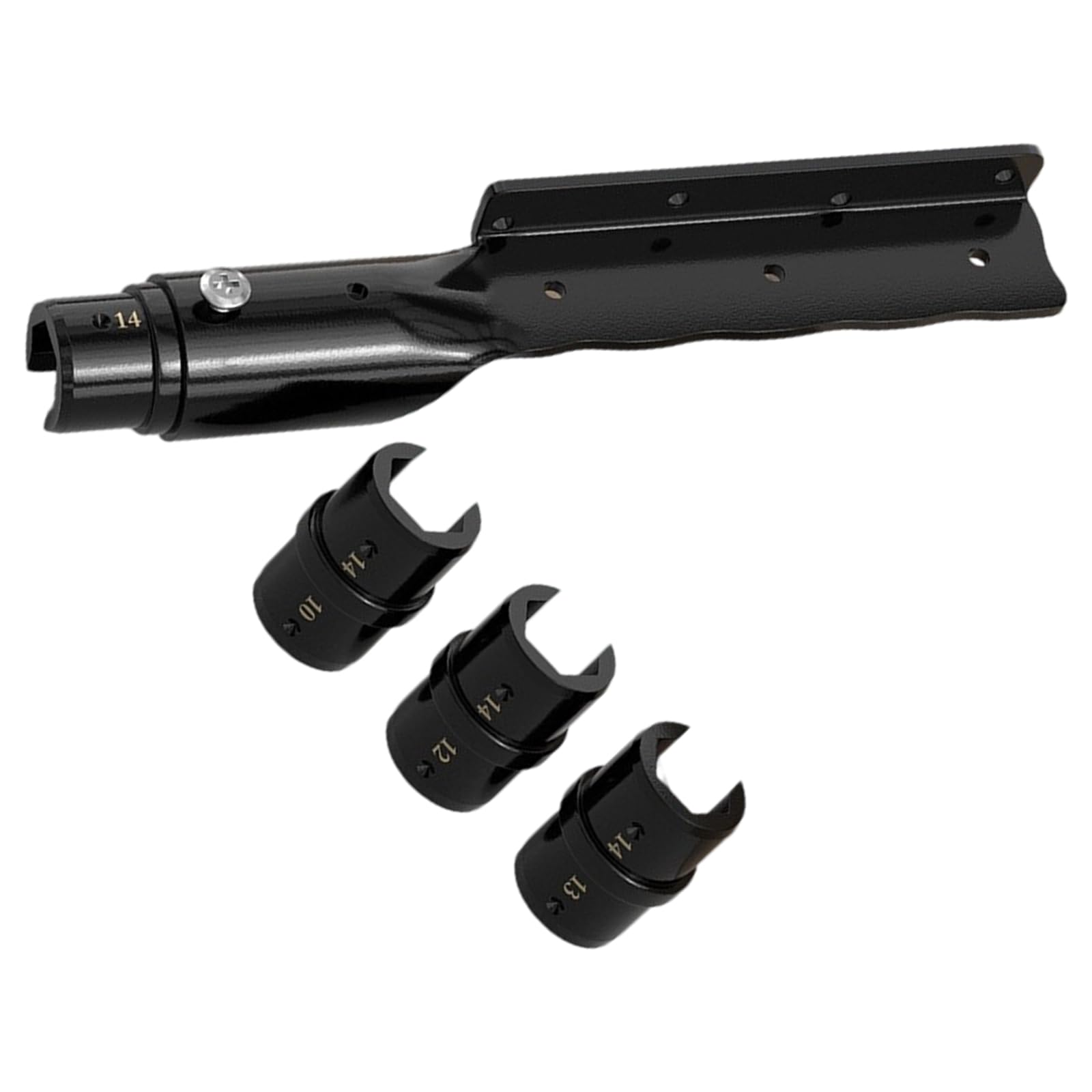 Professional Ceiling Rod Sockets Wrench Set with 5 Interchangeable Heads for Multiple Size Installation and Ergonomic Grip Ergonomic Handle Ceiling Rod Spanner