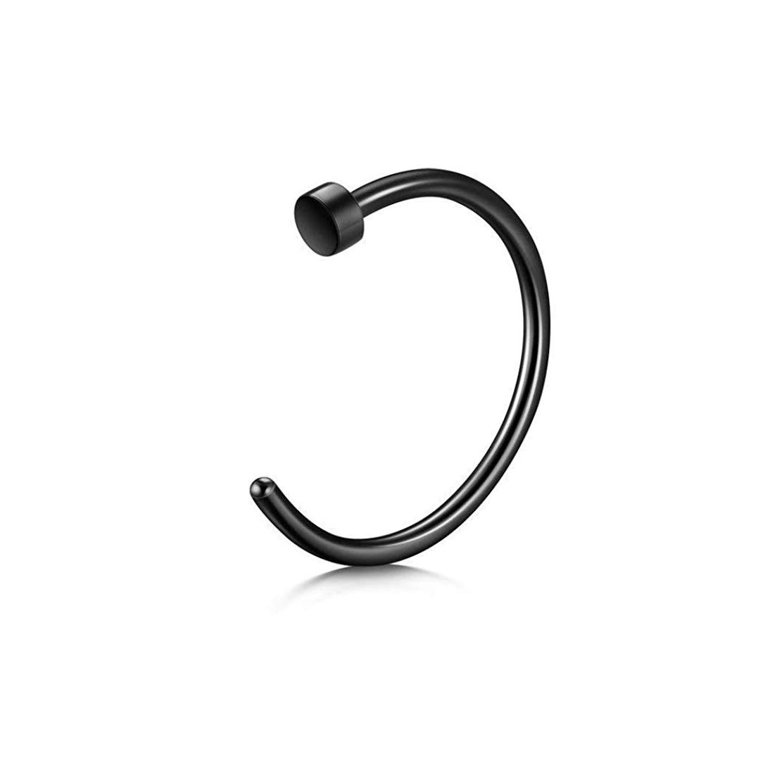 SORELLAZ Womens Metal Fake Piercing Nose Rings (Black) (B07YJ14P22) Amazon Price History, Amazon Price Tracker