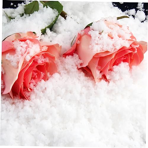 Cabilock Decoração De Neve Falsa Neve Realizar Prop Neve Em Pó Artificial Expandir Branco