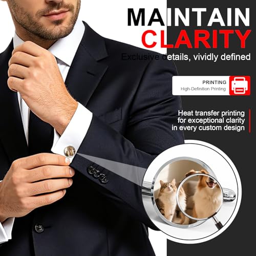 Mancuernillas personalizadas para hombre con foto miniatura 4