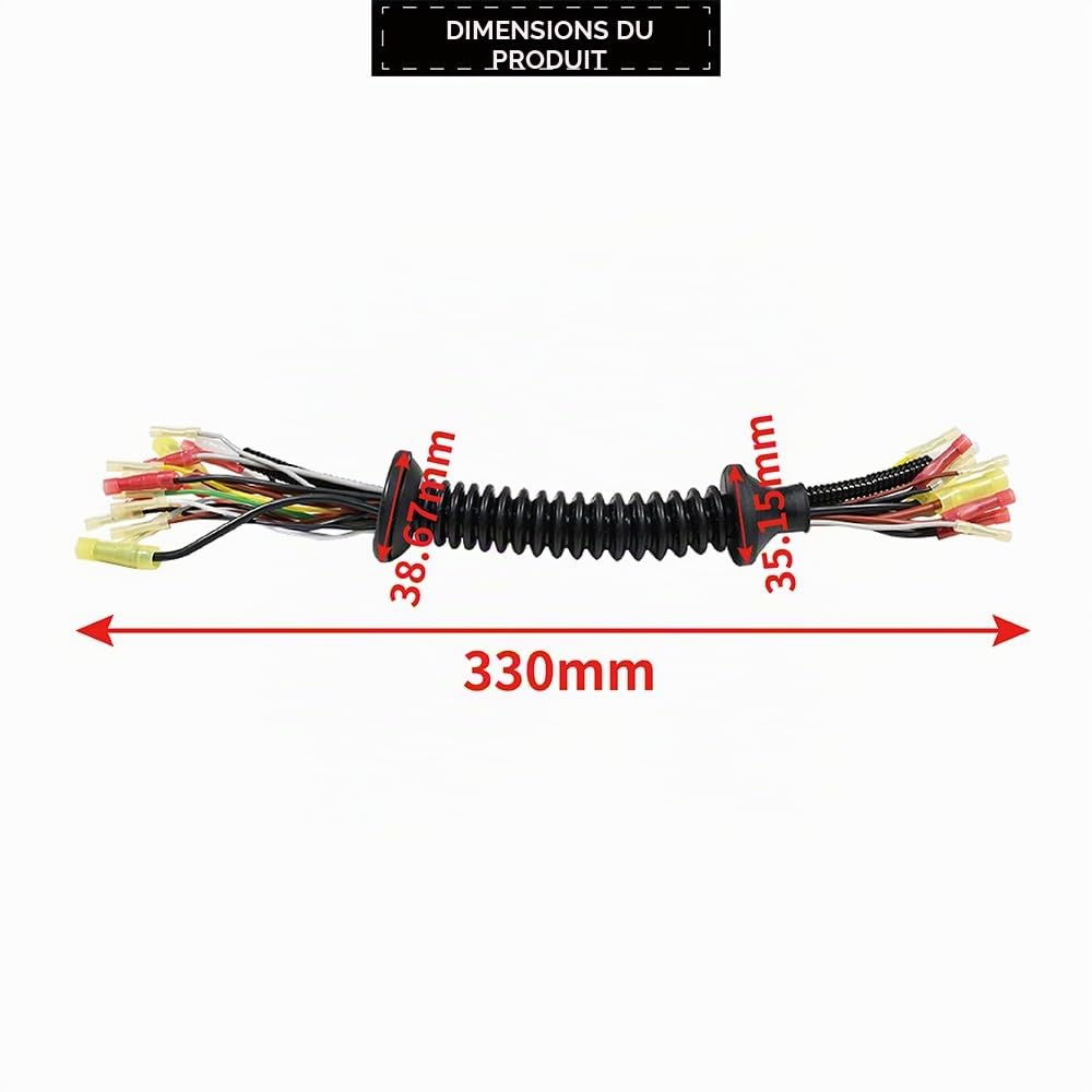 Kit de Réparation pour Hayon Arrière Faisceau de Câbles Compatible avec Fiat 500 Grande Punto KA 503020 51798181 51277102 51277145