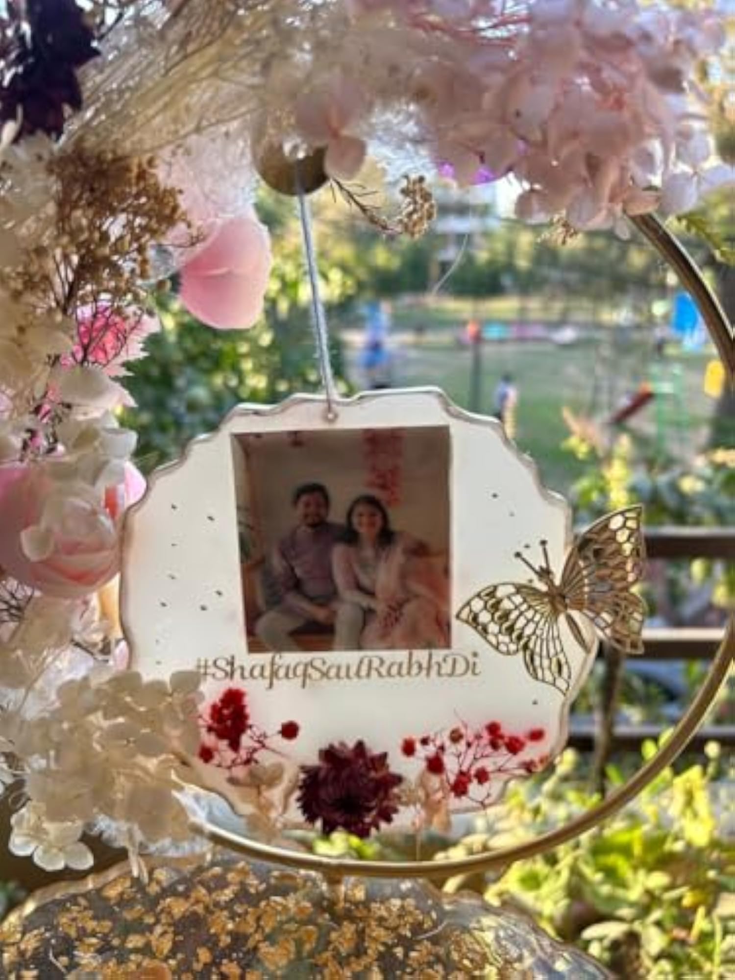 Customizable Premium 10-Inch Resin Double Ring Platter