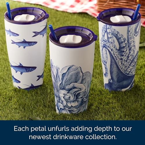 Peony-Stainless-Steel-Insulated-Tumbler-Floral-Cup-Lid-Straw-Set-for-Travel-Commuting-School-Perfect-for-Birthday-Christmas-Holiday-Gifts-Blue-on-White-Color-30-oz Peony Stainless Steel Insulated Tumbler Floral Cup Lid Straw Set for Travel Commuting School Perfect for Birthday Christmas Holiday Gifts Blue on White Color 30 oz