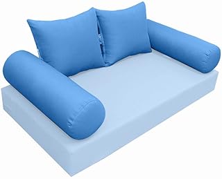 MH GLOBAL |SLIPCOVER ONLY| S4 Outdoor Bolster Backrest Pillow Covers Knife Edge Crib AD102