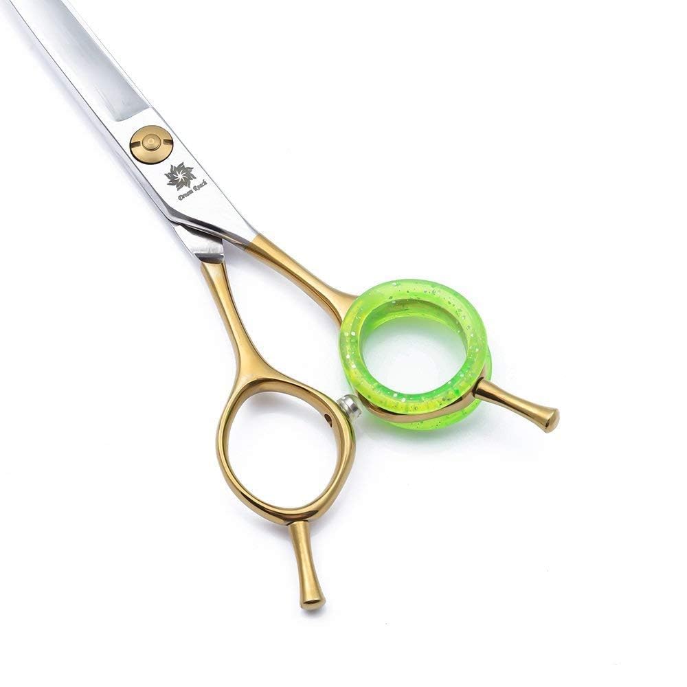 Dream REACH curvo forbici per capelli -7.0 inch parrucchiere forbici forbici da barbiere forbici da parrucchiere Salon giapponese affilata inox capelli cutter Tool (oro)