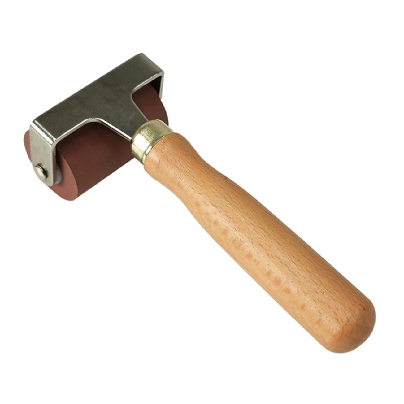 Gogogmee Wooden Handle Printmaking Roller Tape Roller for Crafting for Printmaking DIY Handheld Glue Applicator