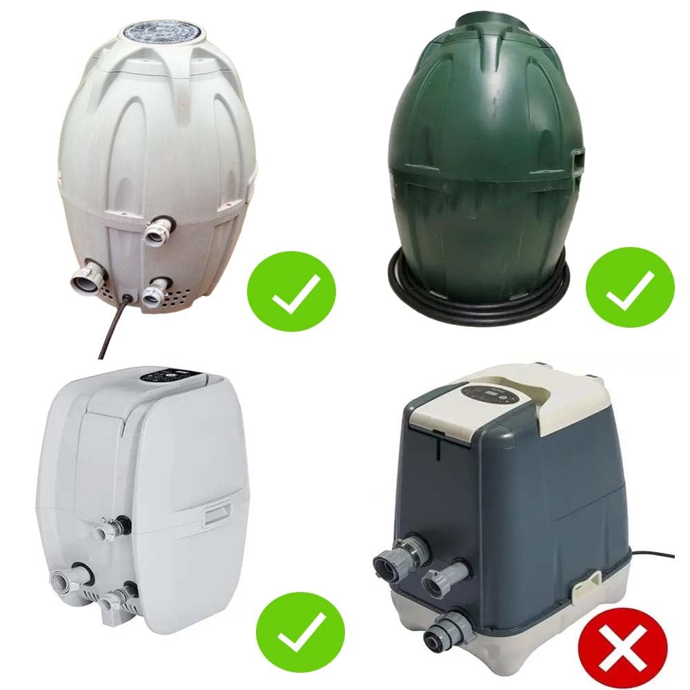 Compatible con 58113 P4071 E02 - Kit de reparación de bomba de agua para bañera de hidromasaje Coleman Lay-Z-Spa con impulsor y ejes