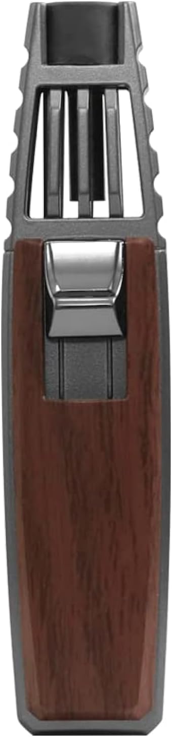 JOBON Solar Beam Torch, Adjustable Flame Butane Refillable Culinary Cooking Lighter - No Gas Included (Brown)