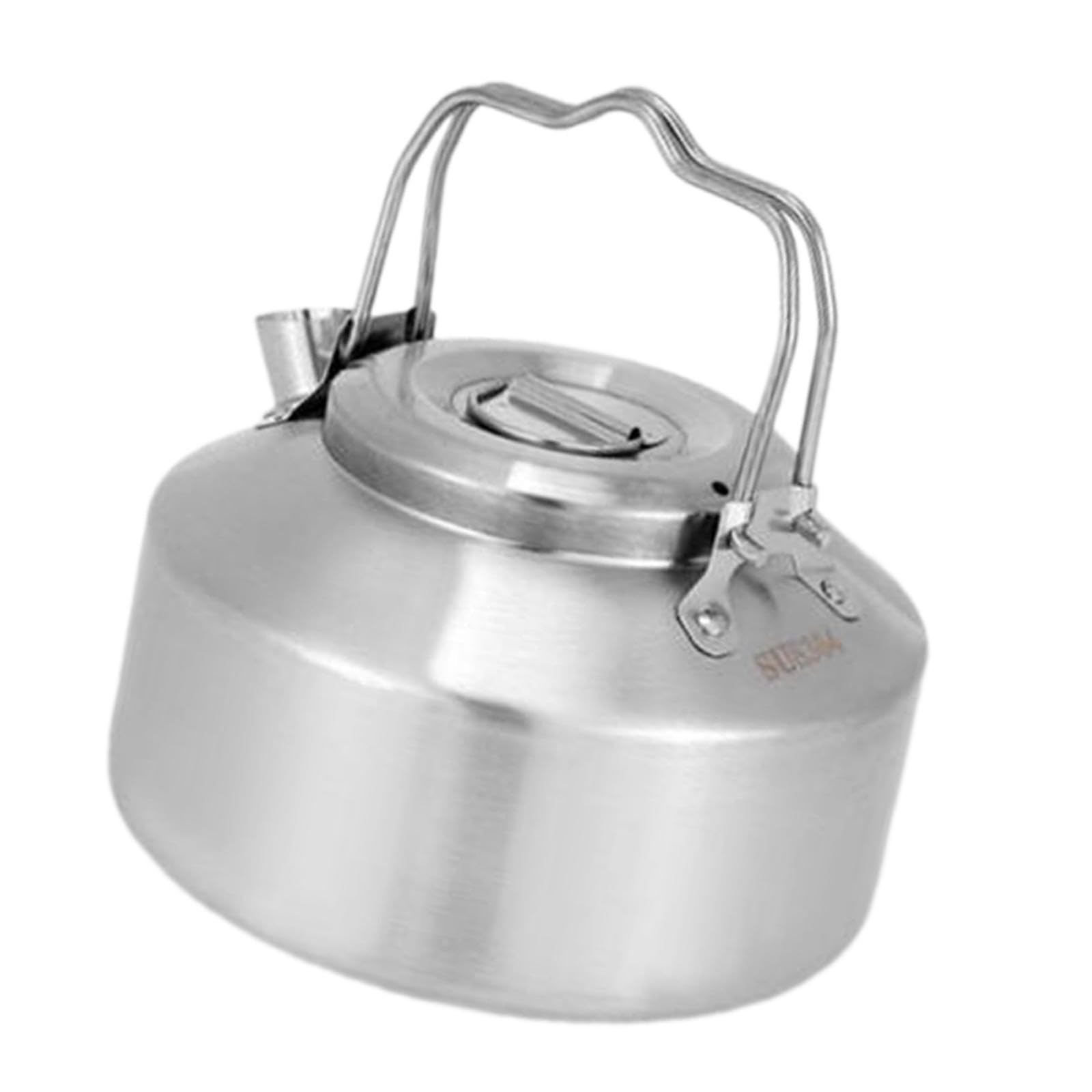 Bouilloire de camping légère 1300ml avec double poignée isolante