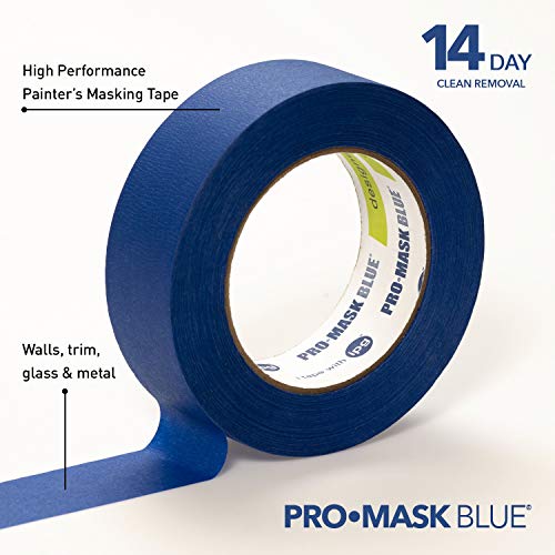 Ipg Promask Blue, 14-Day Painter's Tape, 1.41" X 60 Yd, Blue, (Single Roll) #TOP1