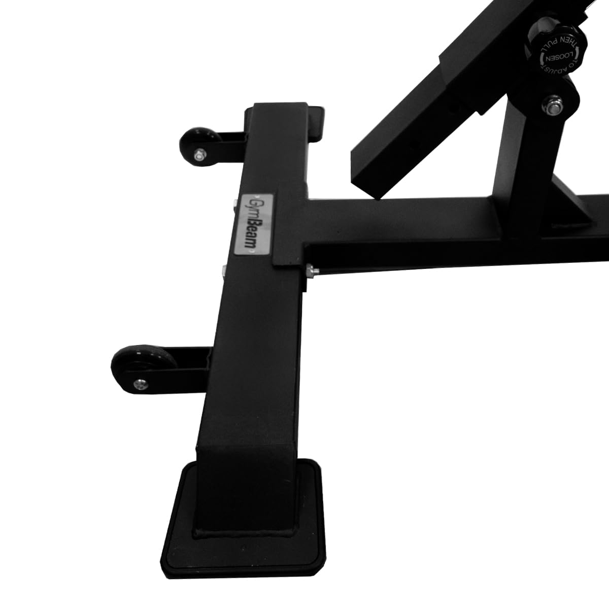 GymBeam Verstellbare AB Bench für effektives Bauchmuskeltraining - Hochwertige Home-Gym-Ausstattung, Sit-Up-Bank mit Verstellbarer Neigung für kommerzielles und heimisches Gym-Equipment, Schwarz
