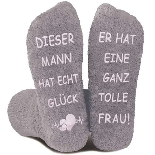 DADAPANGHU Hochzeitstag Geschenke für Frauen Männer, Socken mit Spruch, Lustige Pärchen Geschenke, Freundin Geschenk für Freund, Geburtstag Valentinstag Jahrestag Geschenk für Sie und Ihn