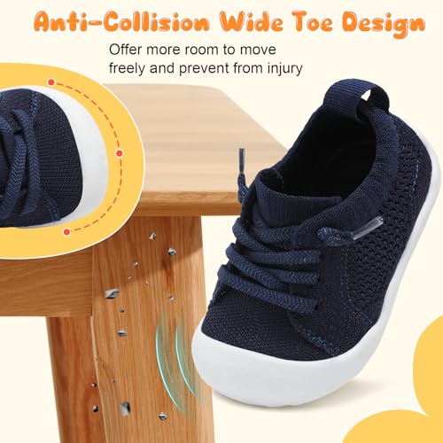 Image of JIASUQI Baby Shoes for Toddler Boys Girls Sneakers Slip on Walking Shoes for Babies