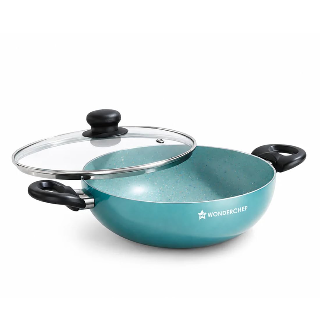Wonderchef Vitalife Kadhai - Non-Stick, Teal -11