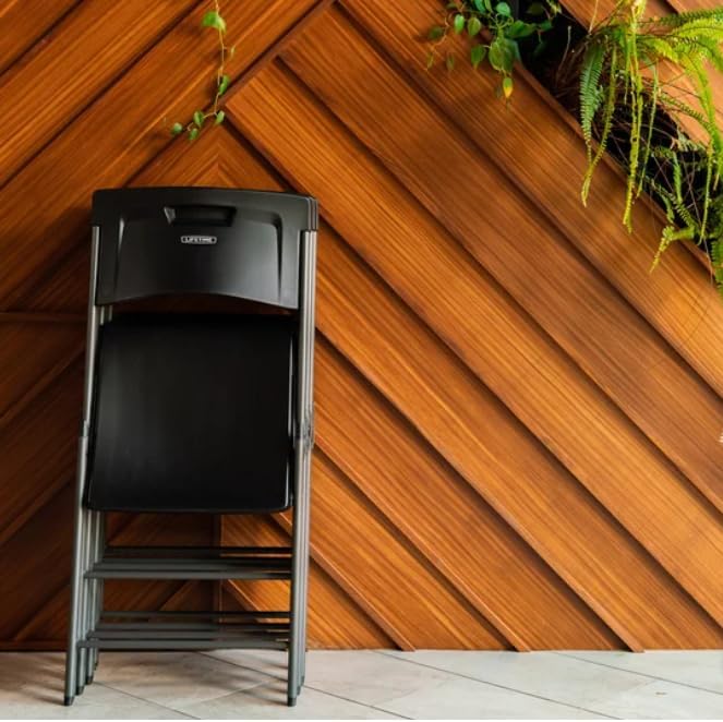 Miniatura 2 de Silla plegable, color negro (paquete de 4) Vida útil