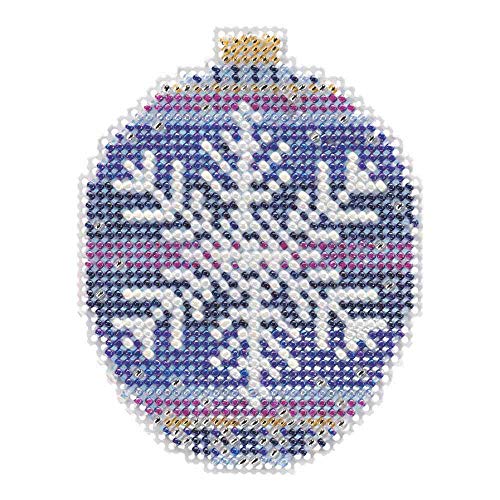 Flocon de neige en perles Mill Hill broderie point de croix facile papier rigide