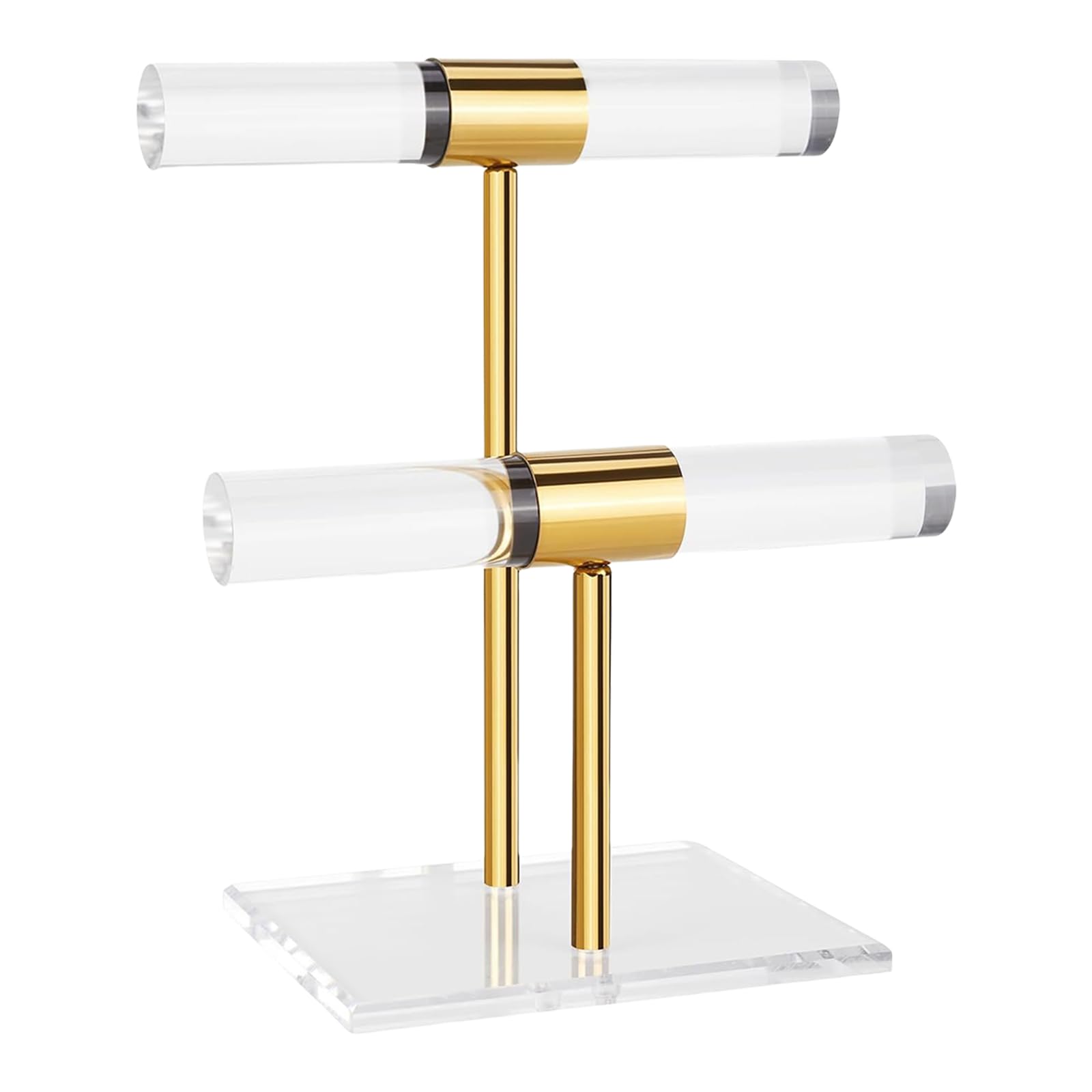 Lrfvhyqnk 2Nd Floor Acrylic Jewellery Display Stand Clear Organizer, Acrylic Necklace And Cosmetics Display Stand With 2-Tier Design(2Nd Floor)