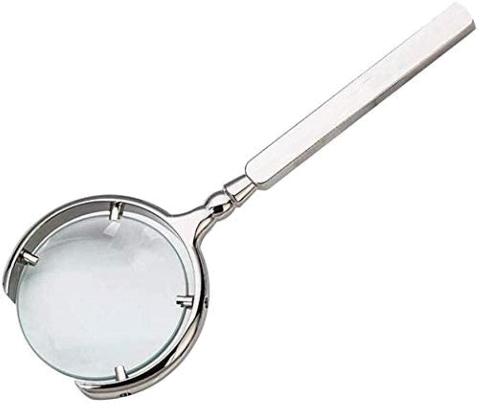 Lupe, 60 mm, Klassische russische Antiquitäten, antikes Metallhandwerk, Lesegeschenk, Glaslupe