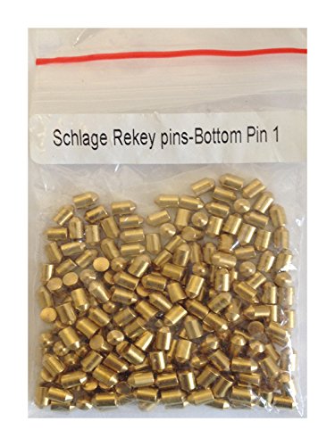 200 Pieces SC1 SC4 Compatible Re-Key Bottom Pins #0 to #9 Locksmith (# 1 (0.18 ))