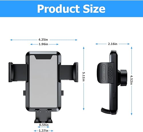 Miniatura 8 de BESULEN Soporte de teléfono para automóvil, soporte de teléfono celular con ventilación de aire, soporte de teléfono celular manos libres, soporte