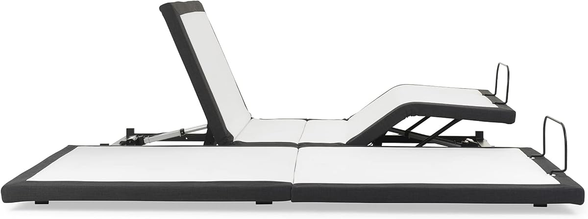 Blissful Nights z4 Adjustable Bed Frame for Storage Beds with Massage Anti-Snore, Zero G, USB Charging Station, Wireless Remote Head and Foot Incline and No Tools Required Assembly … (Split Cal King)