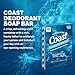 Coast Refreshing Deodorant Soap - Bar Soap with Thick Rich Lather - Clean Rinsing Formula for Fresh, Non-Dry Skin - Classic Scent - 16 x 4 oz.