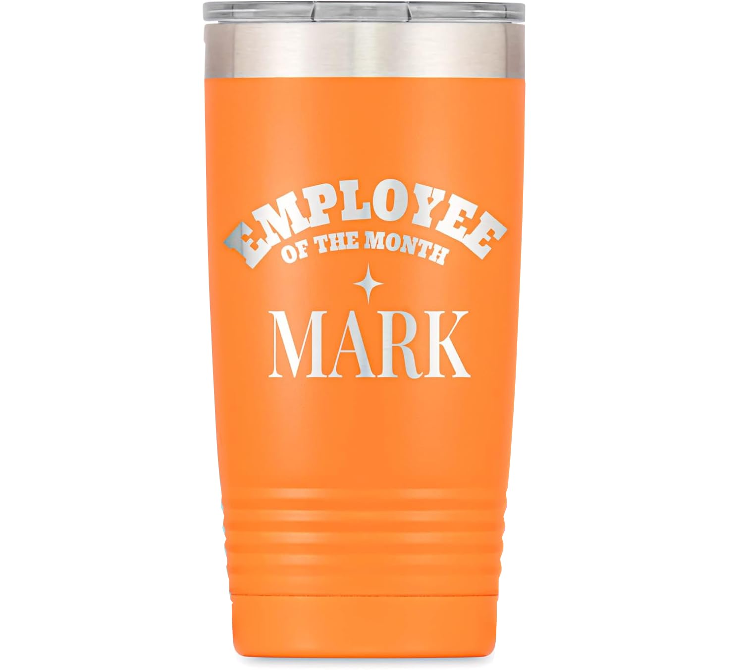 PrimeCustomized Personalized Employee Tumbler, Engraved Gift for Employees, 20 oz Stainless Steel Vacuum Insulated Travel Cup with Slider Lid, Custom