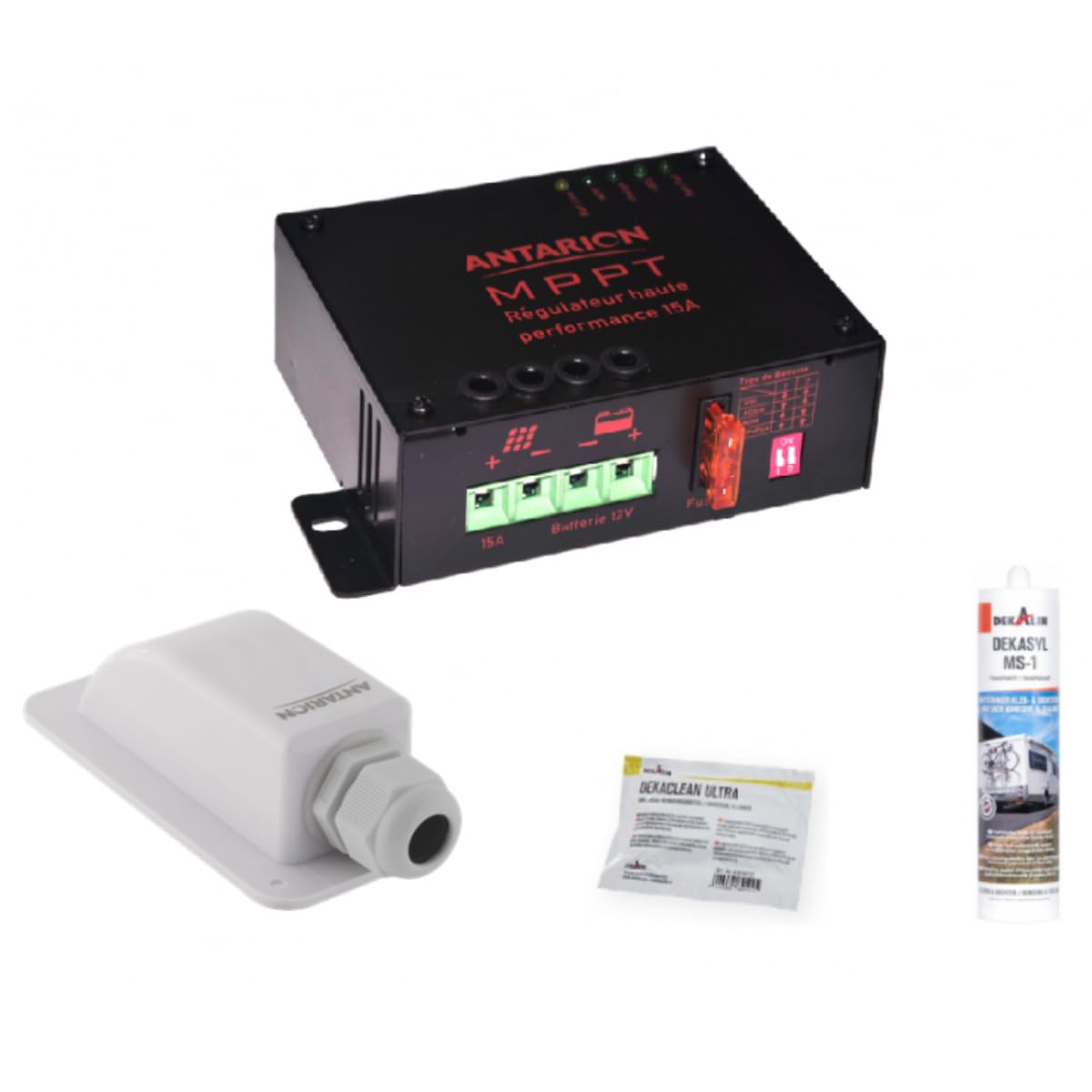 ANTARION KIT Panneau Solaire ALL BLACK 170W + Régulateur + Câble